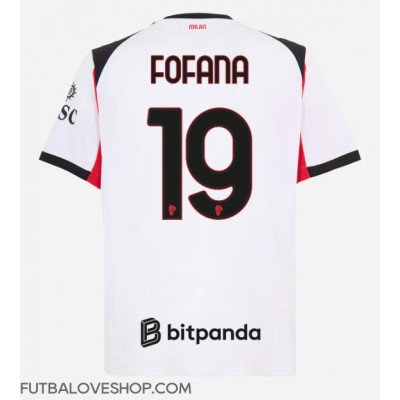 Dres AC Milan Youssouf Fofana #19 Preč 2025-26 Krátky Rukáv Dres AC Milan Youssouf Fofana #19 Preč 2025-26 Krátky Rukáv